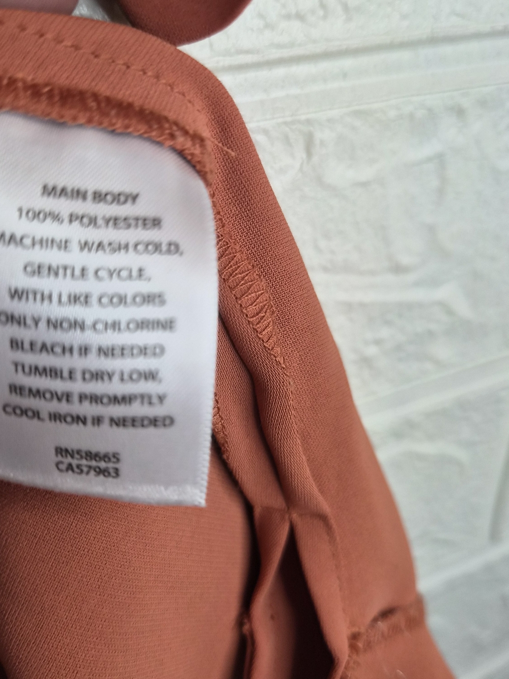 Open Edit Matte Satin Tee Color Rust Redwood Boxy Cropped Profile Size Small - Picture 5 of 7